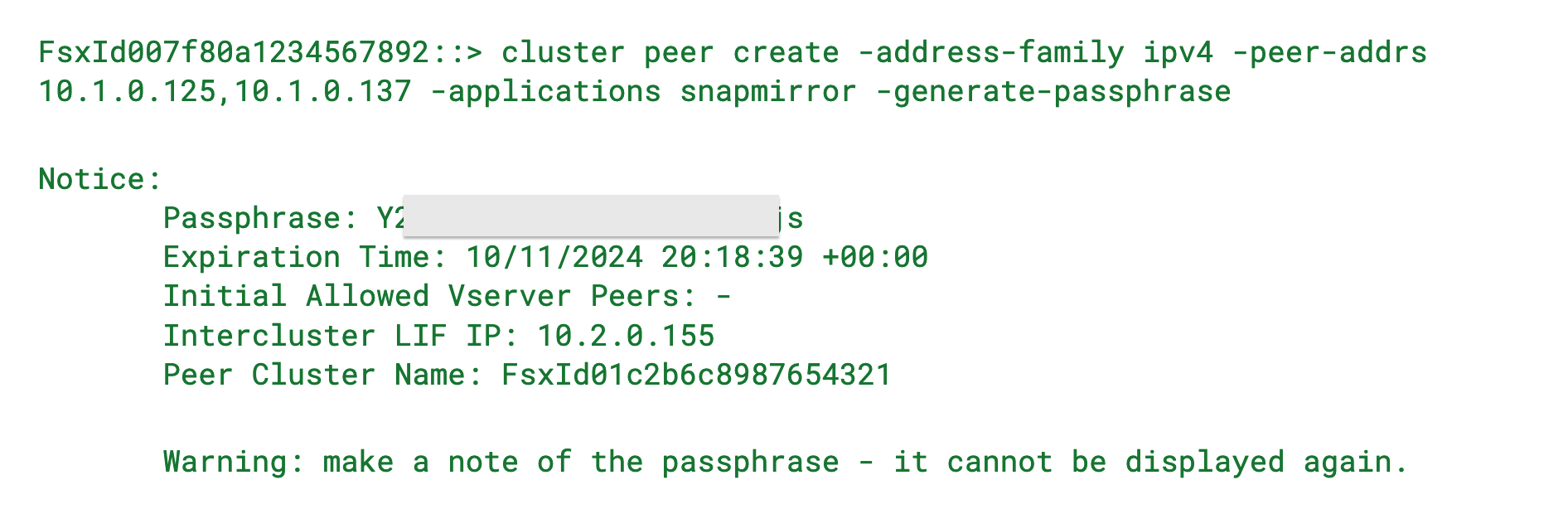 Side A - peering request